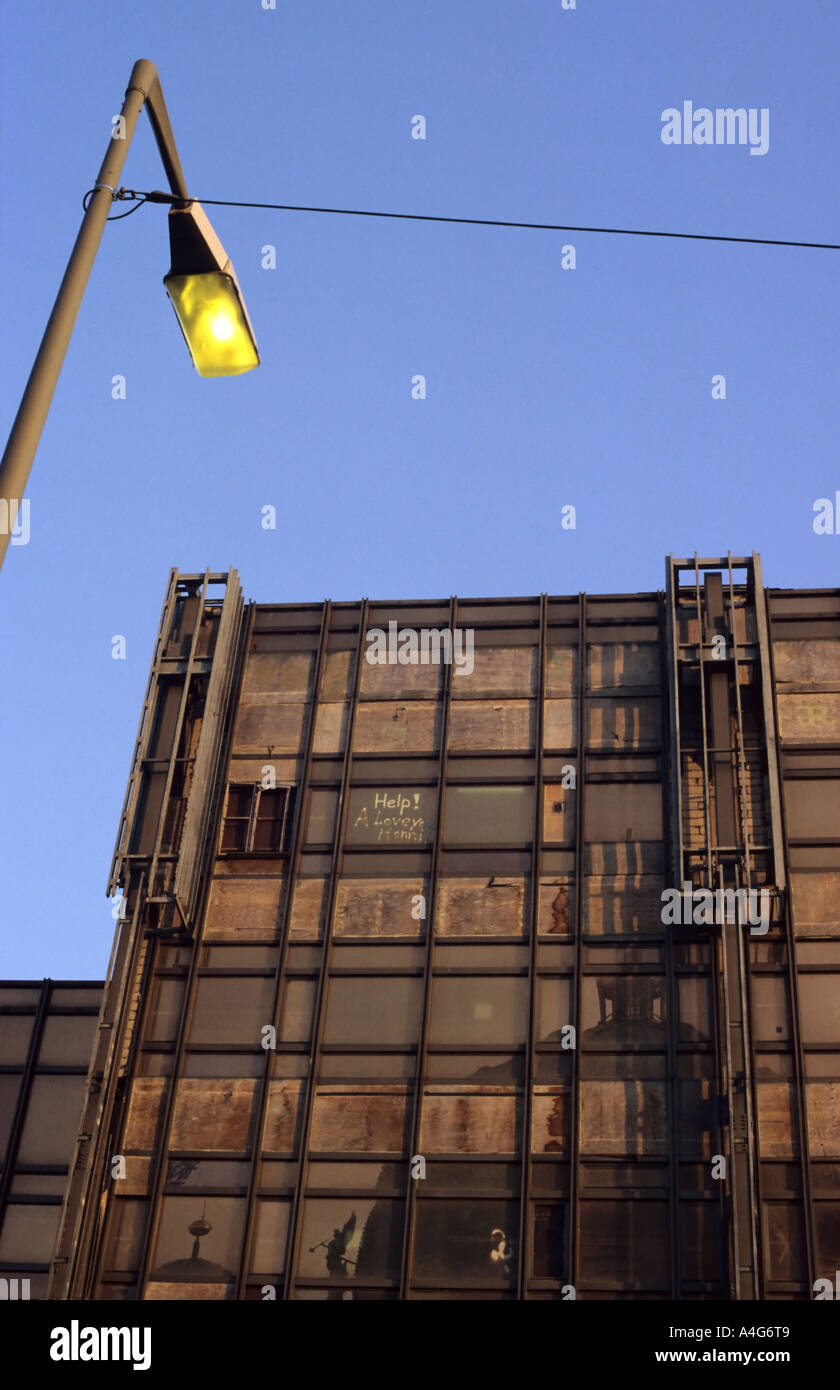 Palast der Republik in Berlin Mitte at Schlossplatz Stock Photo