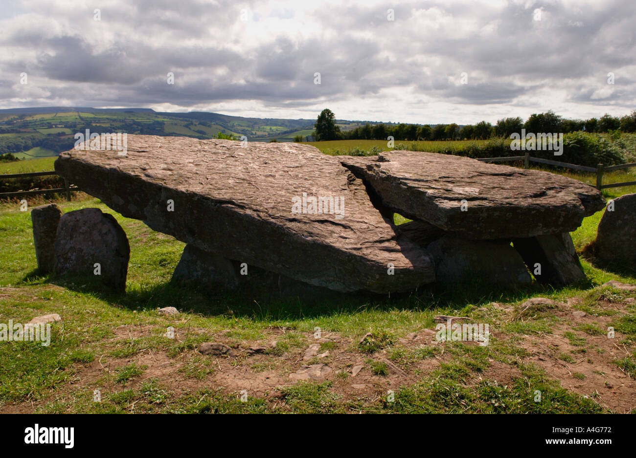 Arthur's Stone a burial chamber set on a hill top near Dorstone Golden