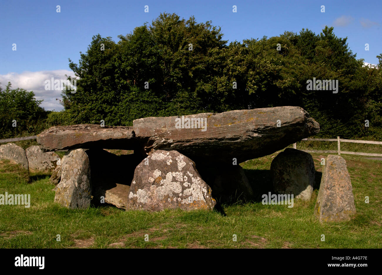 Arthurs Stone a burial chamber set on a hill top near Dorstone Golden