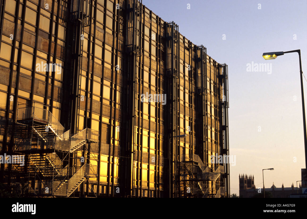 Palast der Republik in Berlin Mitte at Schlossplatz Stock Photo