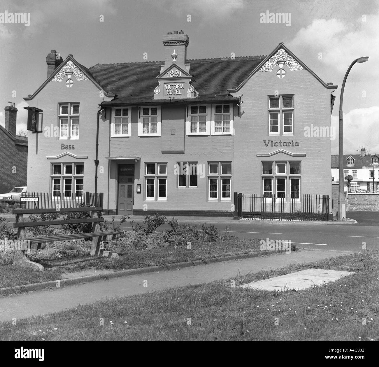 Victoria Hotel Chard Somerset england c1975 now demolished in 6by6 number 0018 Stock Photo