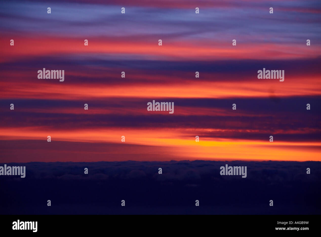 Amazing sunset sky Stock Photo - Alamy