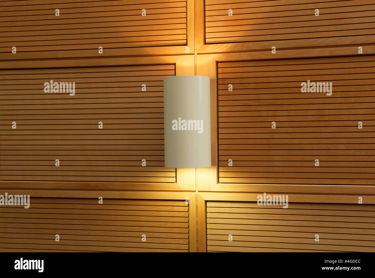 contemporary wall mounted lighting Stock Photo