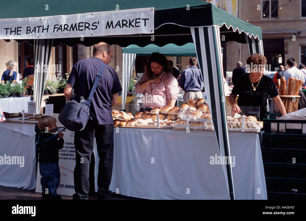 Farmers Market Green Park Station Bath Spa, Somerset, UK Stock Photo