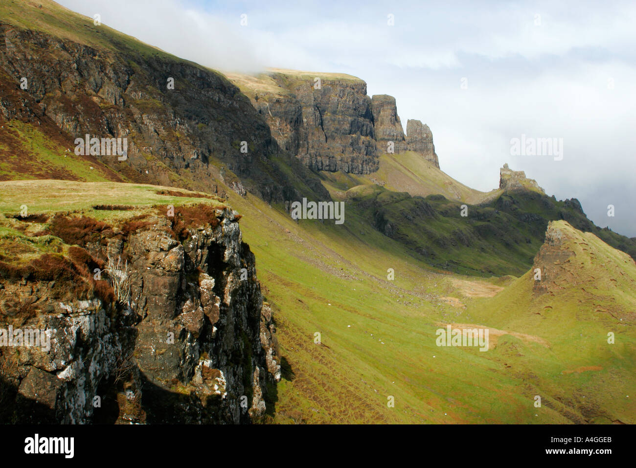 Scotland Isle Of Skye Trotternish ridge The impressive features of the ...