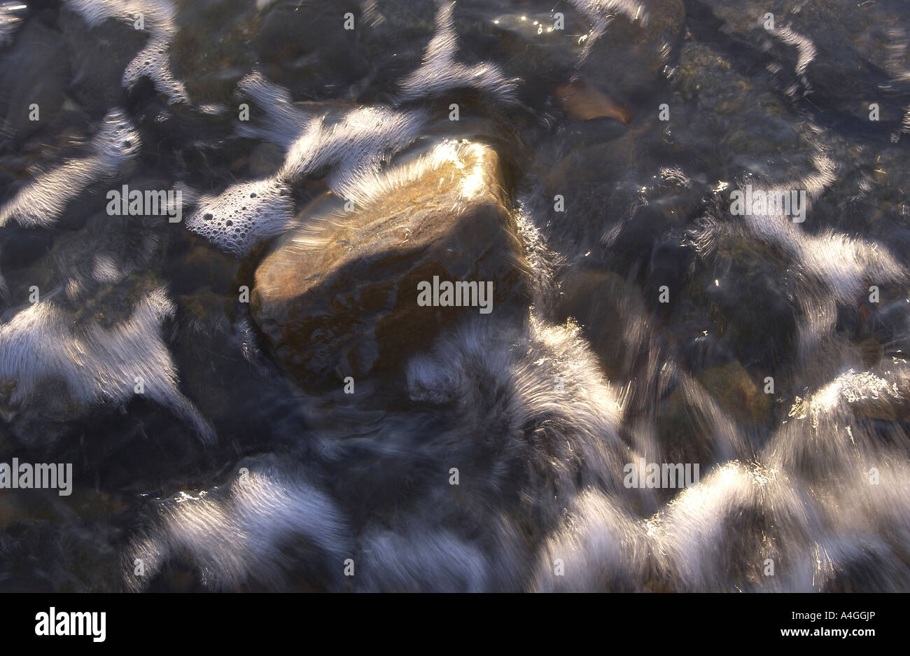 Sea water rushing over a seaside rock Knoydart Scotland Stock Photo - Alamy