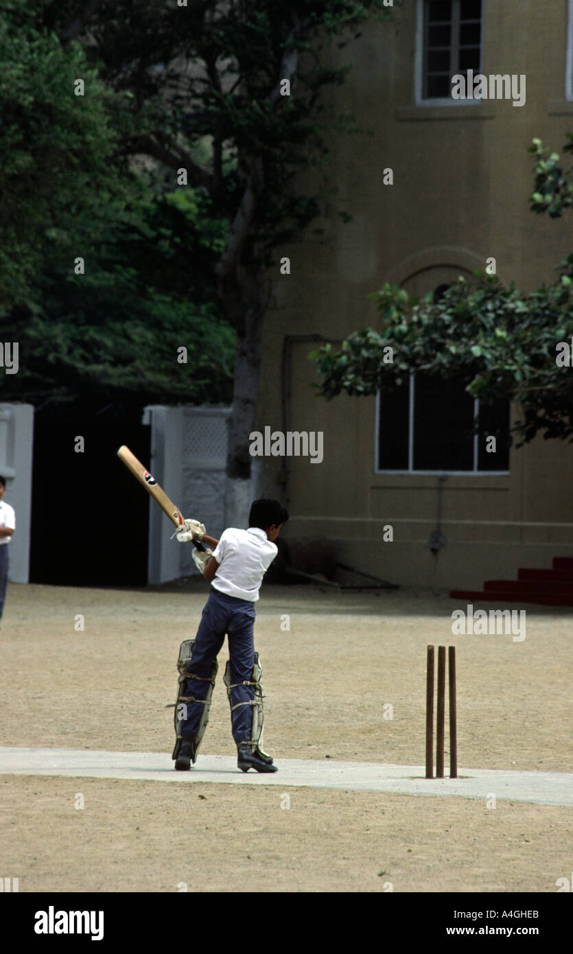 Pakistan Sind Karachi Grammar School Sport Cricket Practice Stock Photo Pakistan sind karachi grammar school sport cricket practice stock photo