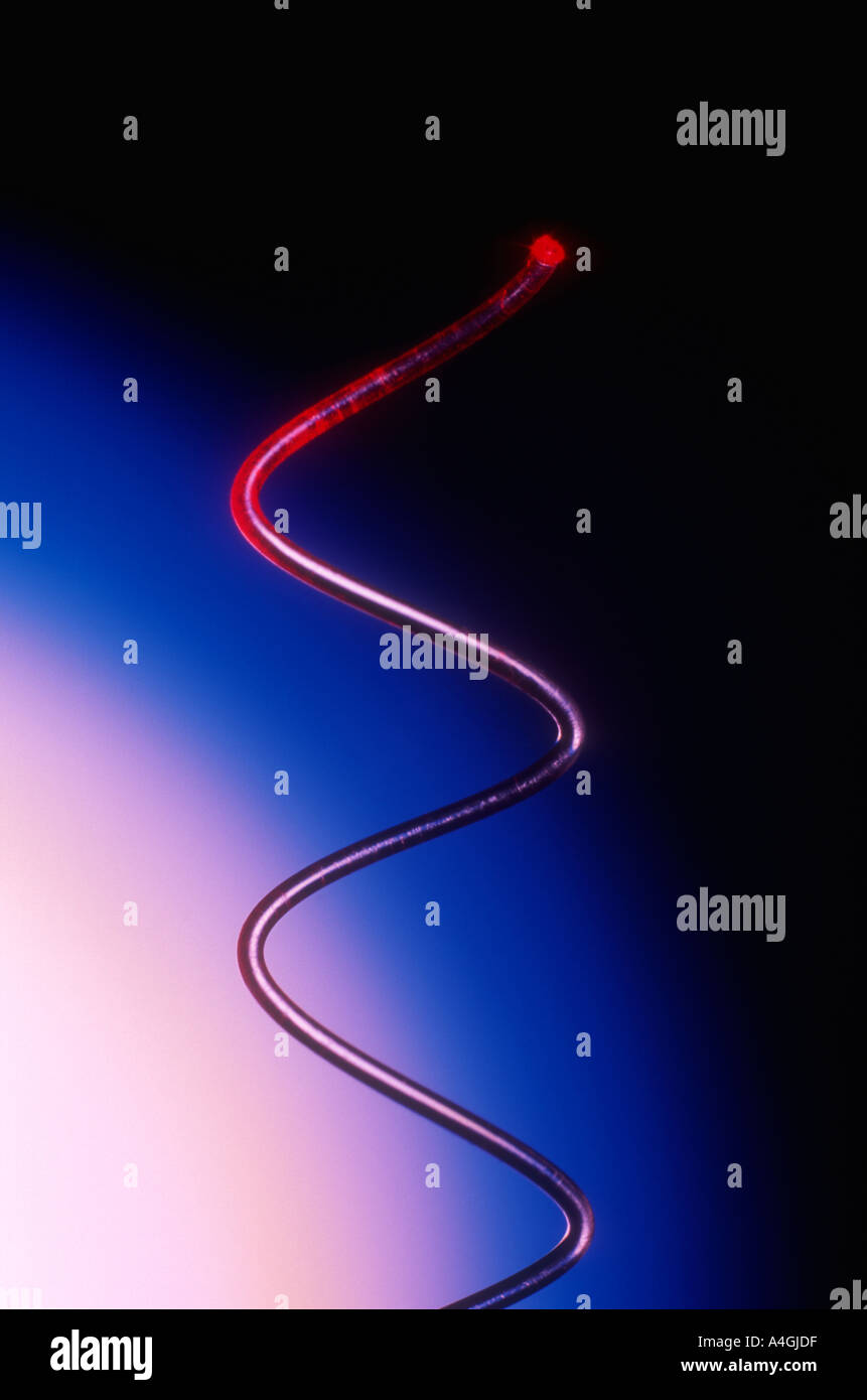 Fibre Optic Strand Stock Photo