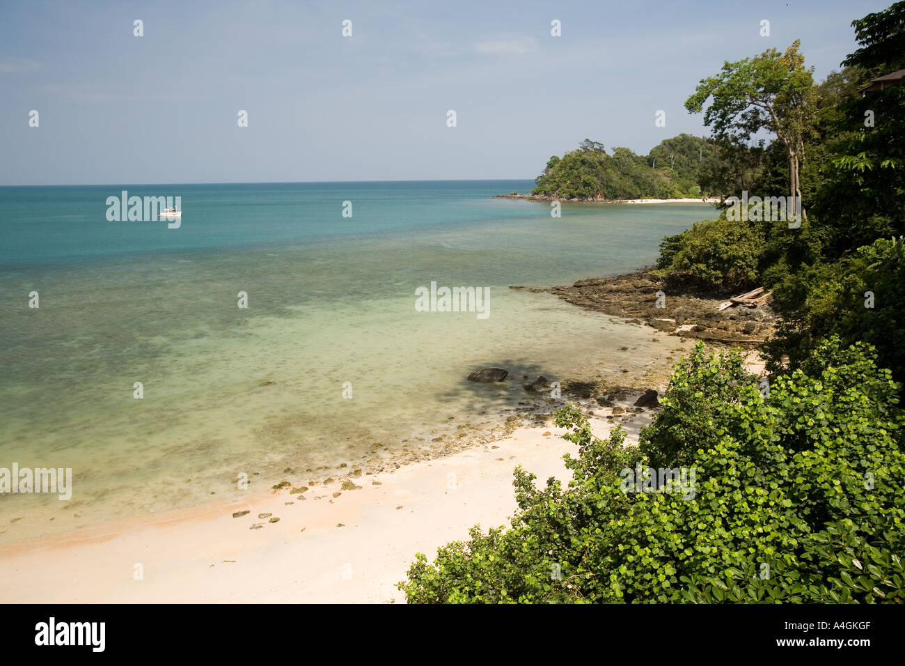 Malaysia Kedah Langkawi Datai Bay Andaman Resort beach Stock Photo