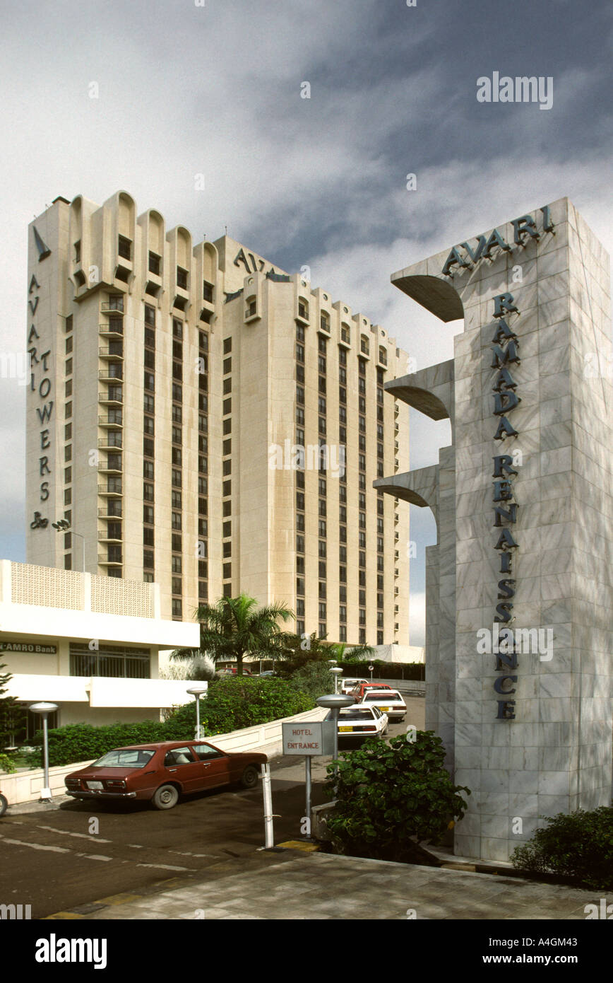 Pakistan Sind Karachi Avari Towers Hotel Stock Photo Alamy