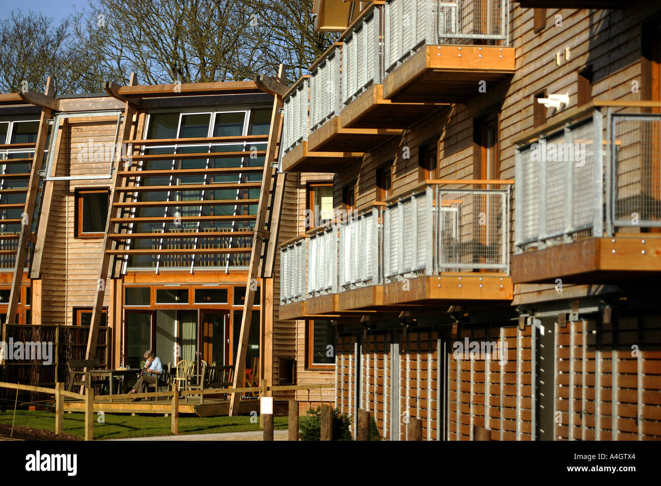 Eco housing at Langport Somerset UK Stock Photo Alamy