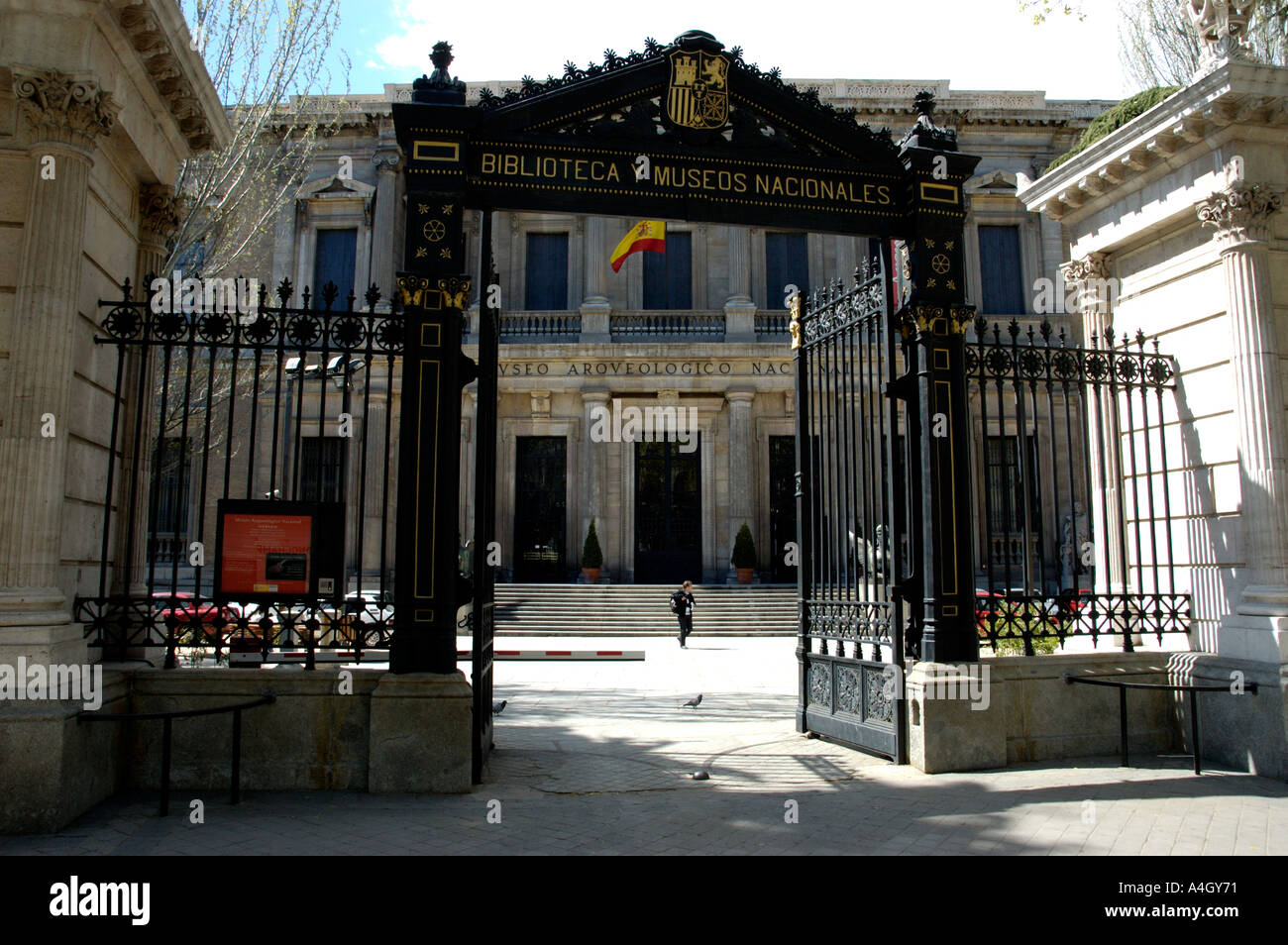 madrid biblioteca nacional Stock Photo