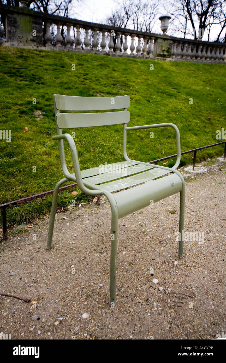 The famous Jardin du Luxembourg chair Paris France Stock Photo Alamy