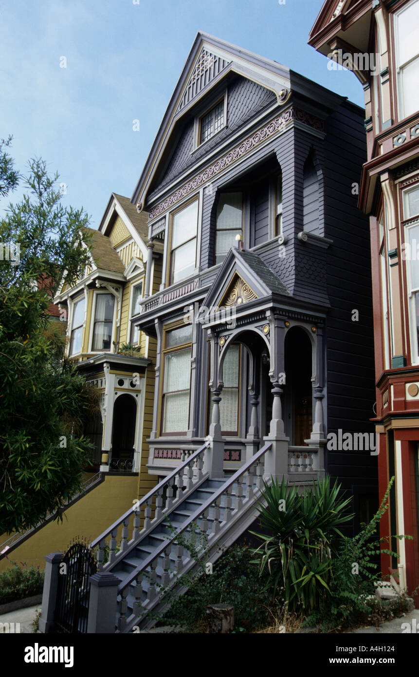 San Francisco, California. The house of the Grateful Dead at 710 Ashbury street Stock Photo