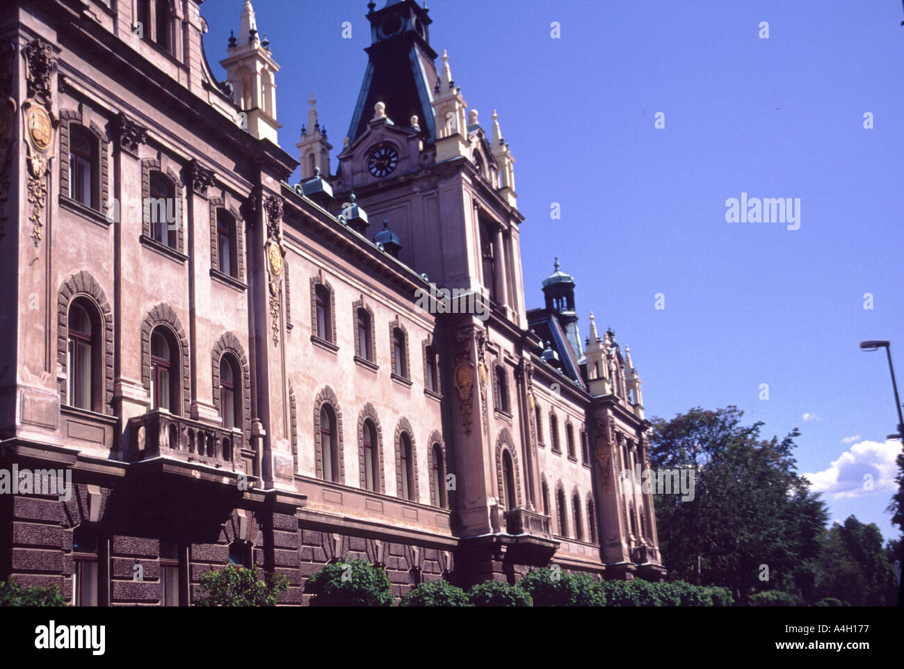 angled view of Ljubljanski dvor Ljubljana theatre Ljubljana Slovenia