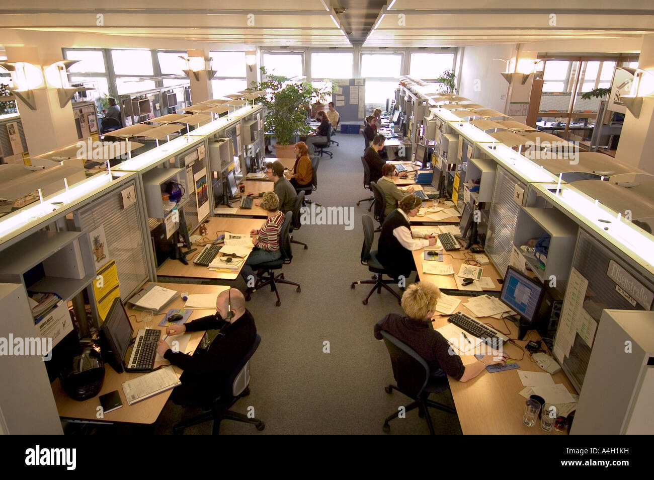 Call Center of the SNT Deutschland AG, Berlin, Germany Stock Photo Alamy