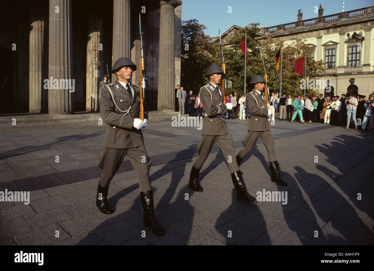 Changing of the guard of the National People's Army, Zeughaus, East ...