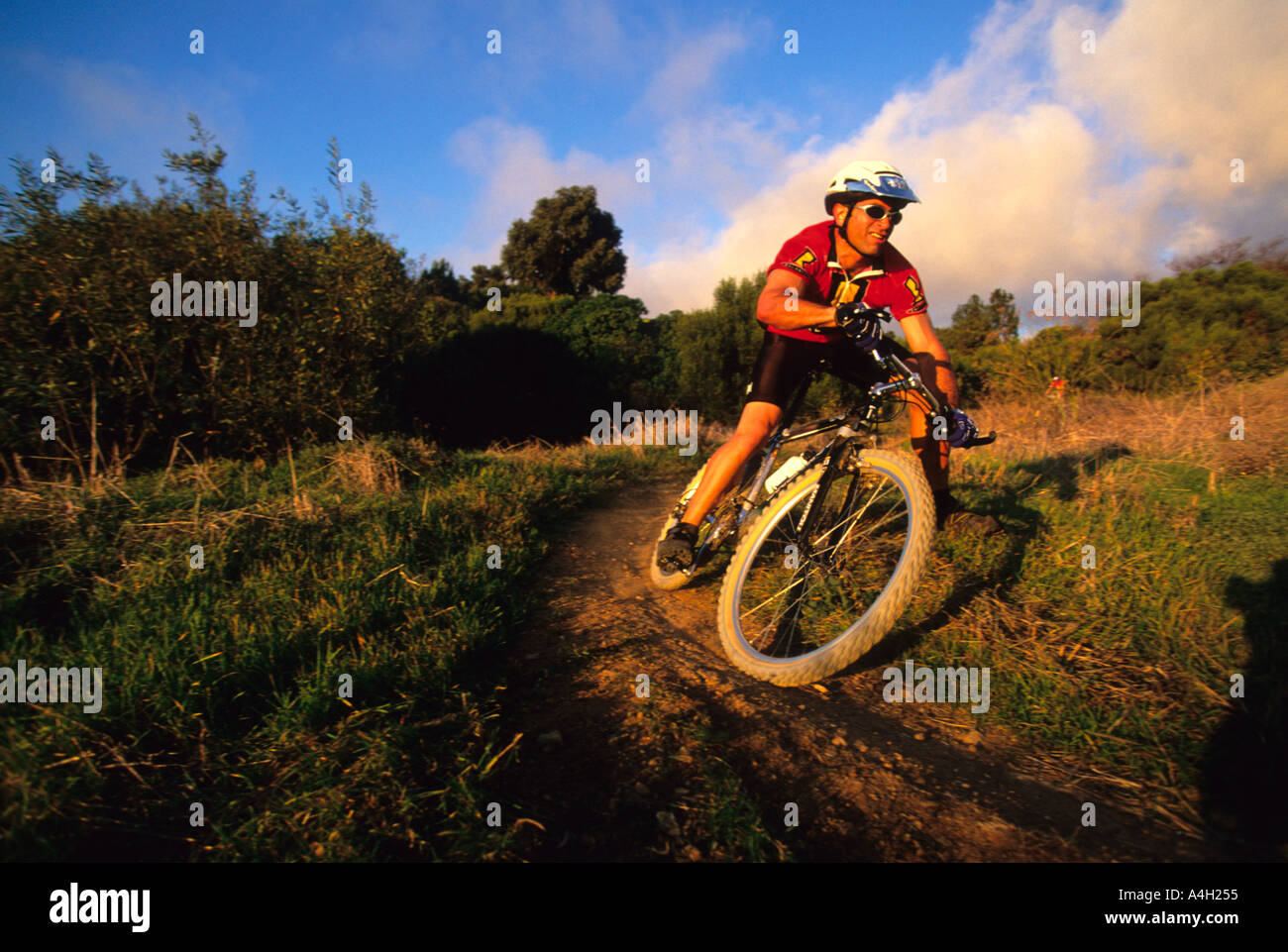 Mountain Biking SPORTS Stock Photo