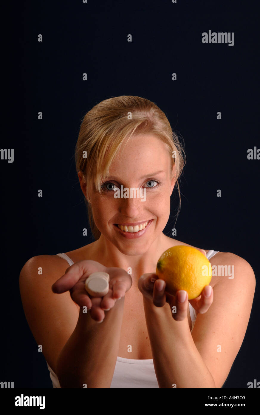 Vitamine or tablets? Stock Photo