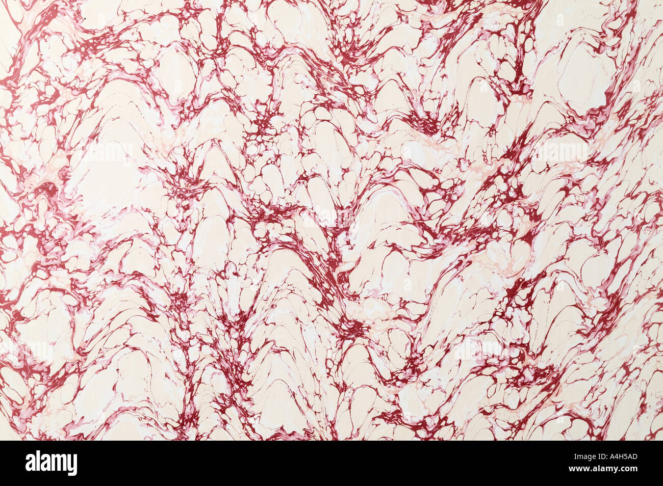 Close up of abstract patterns made on handmade paper Stock Photo
