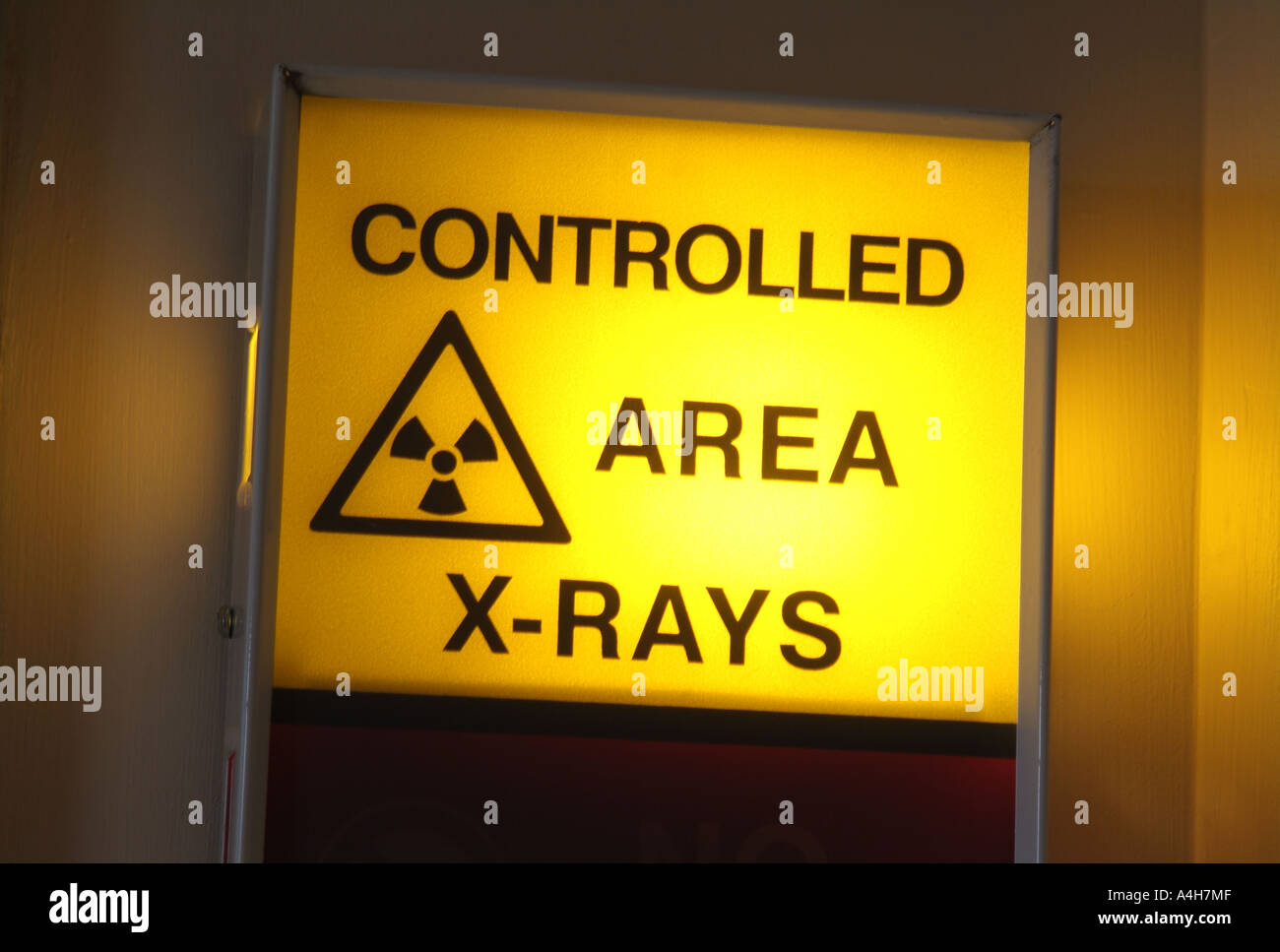 hospital x-ray sign Stock Photo