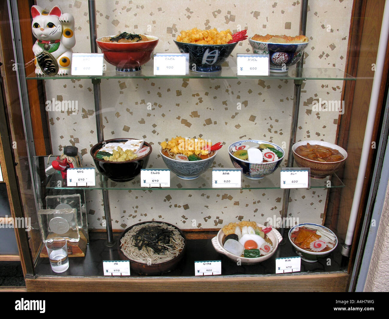 Plastic food displays Tokyo Stock Photo Alamy