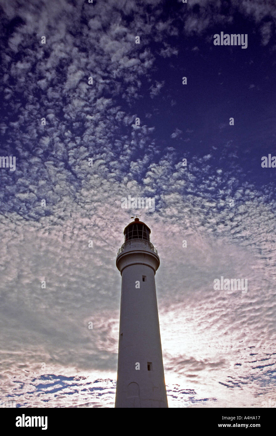 Unusual clouds surrounding aireys inlet lighthouse great ocean road