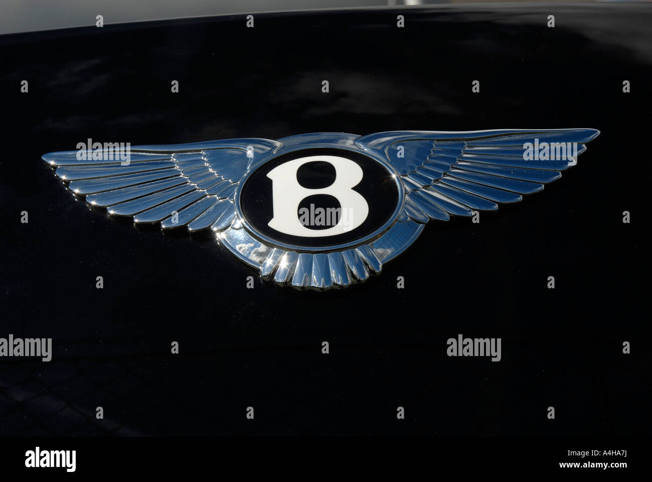 Bentley car badge Stock Photo Alamy