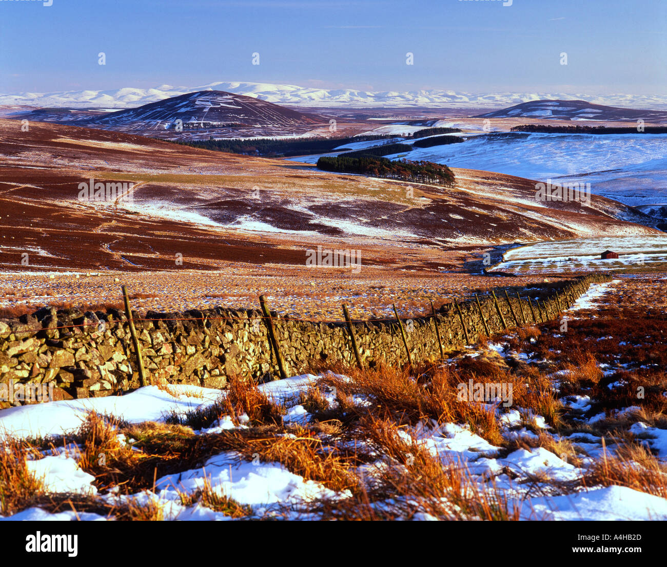 Millennium Viewpoint, Longformacus, Scottish Borders Stock Photo