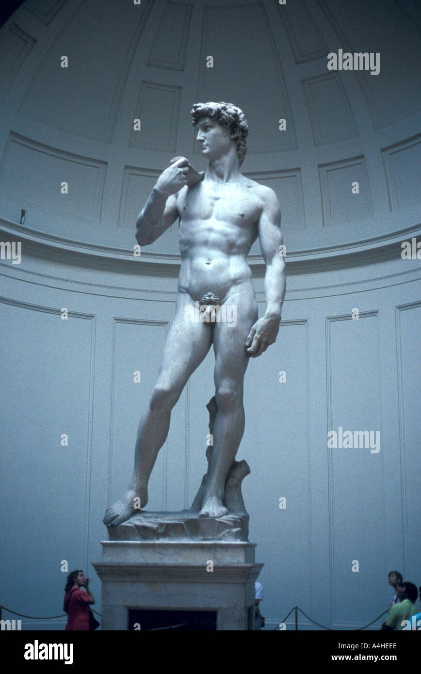 Michelangelo s David in the Accademia Galleria dell Accademia Florence Italy Stock Photo