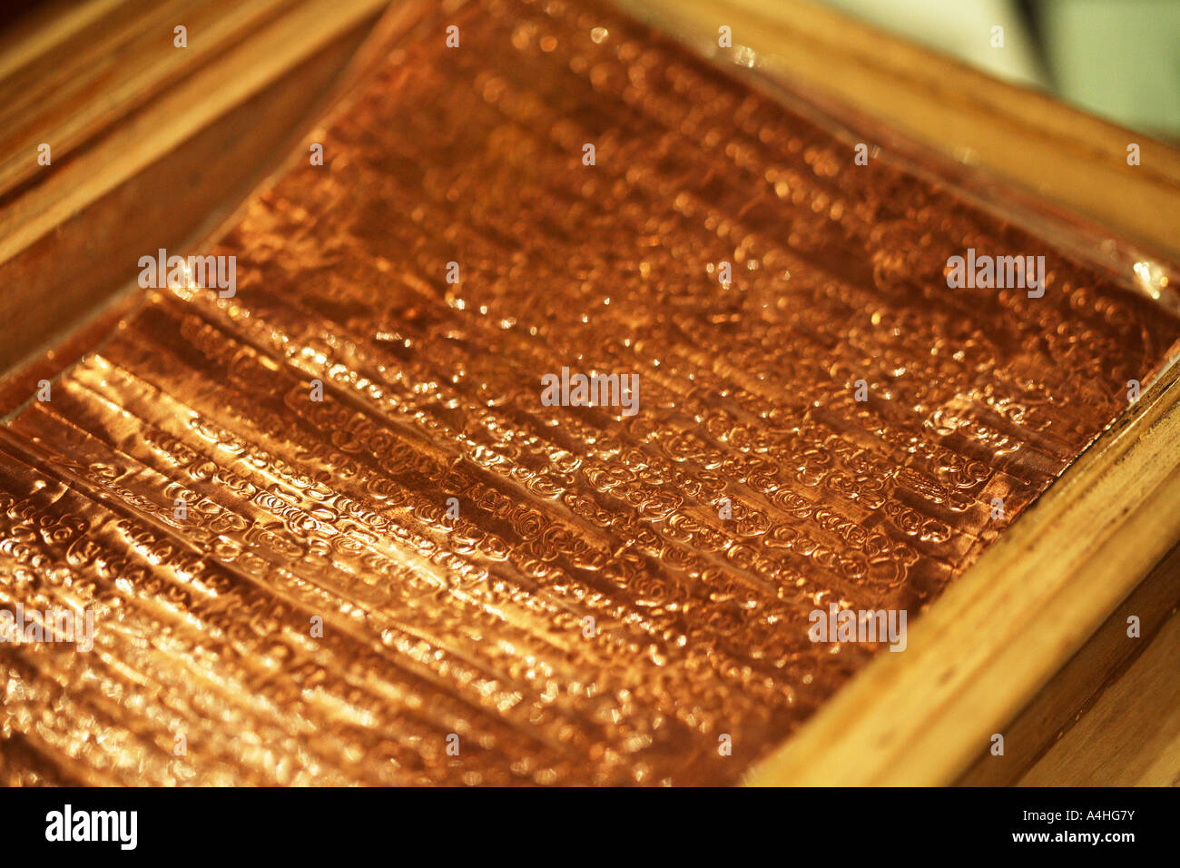 Detail image of gold leaf writing inside the Temple of the Tooth, home ...