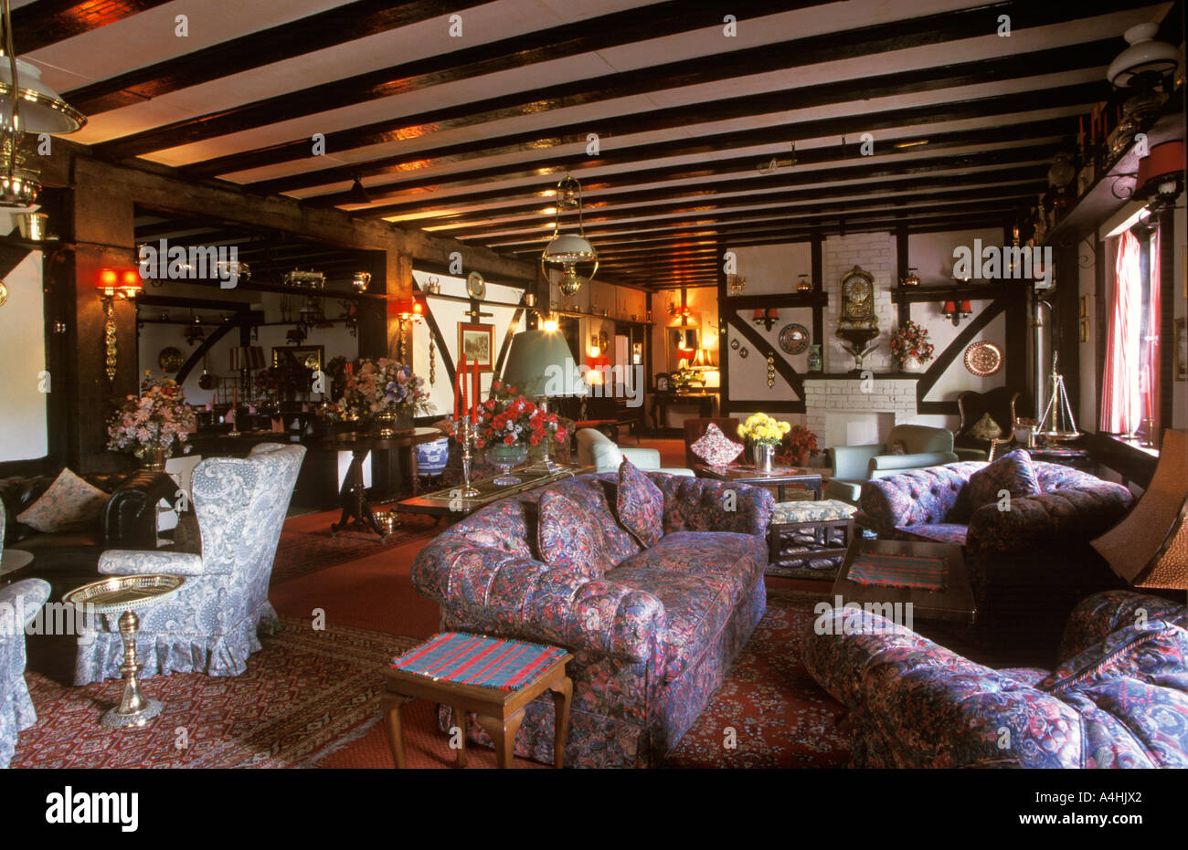 Saloon in Ye Olde Smokehouse in Brinchang Cameron Highlands Malaysia Stock Photo