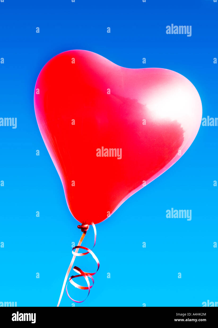 Red heart balloon Stock Photo Alamy