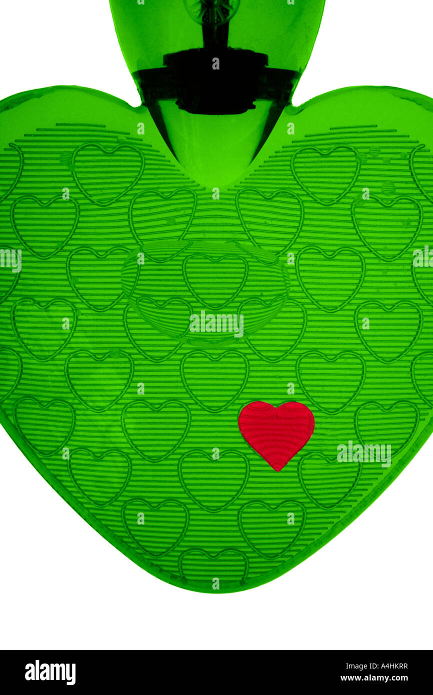Heart shaped hot water bottle Stock Photo Alamy
