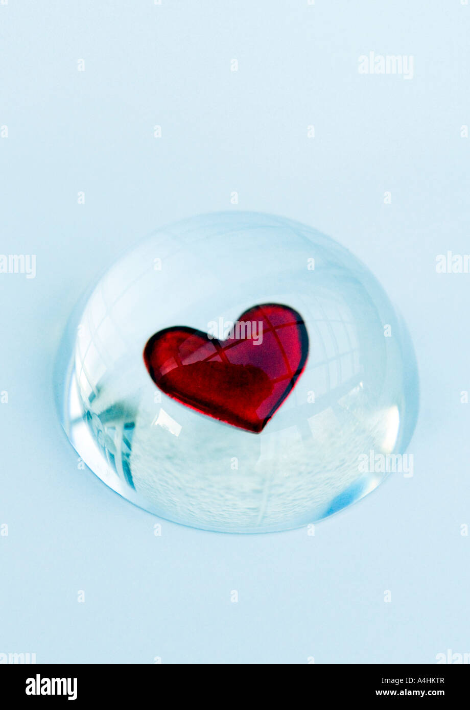 Heart shaped paperweight Stock Photo Alamy