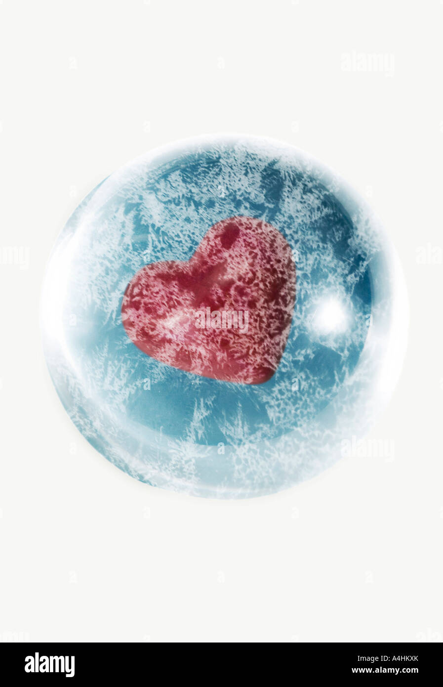 Heart shaped paperweight Stock Photo Alamy