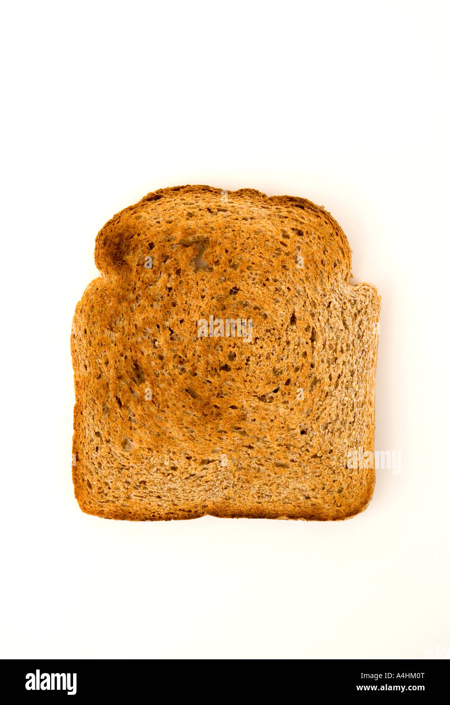 Slice of organic wholemeal toast Stock Photo