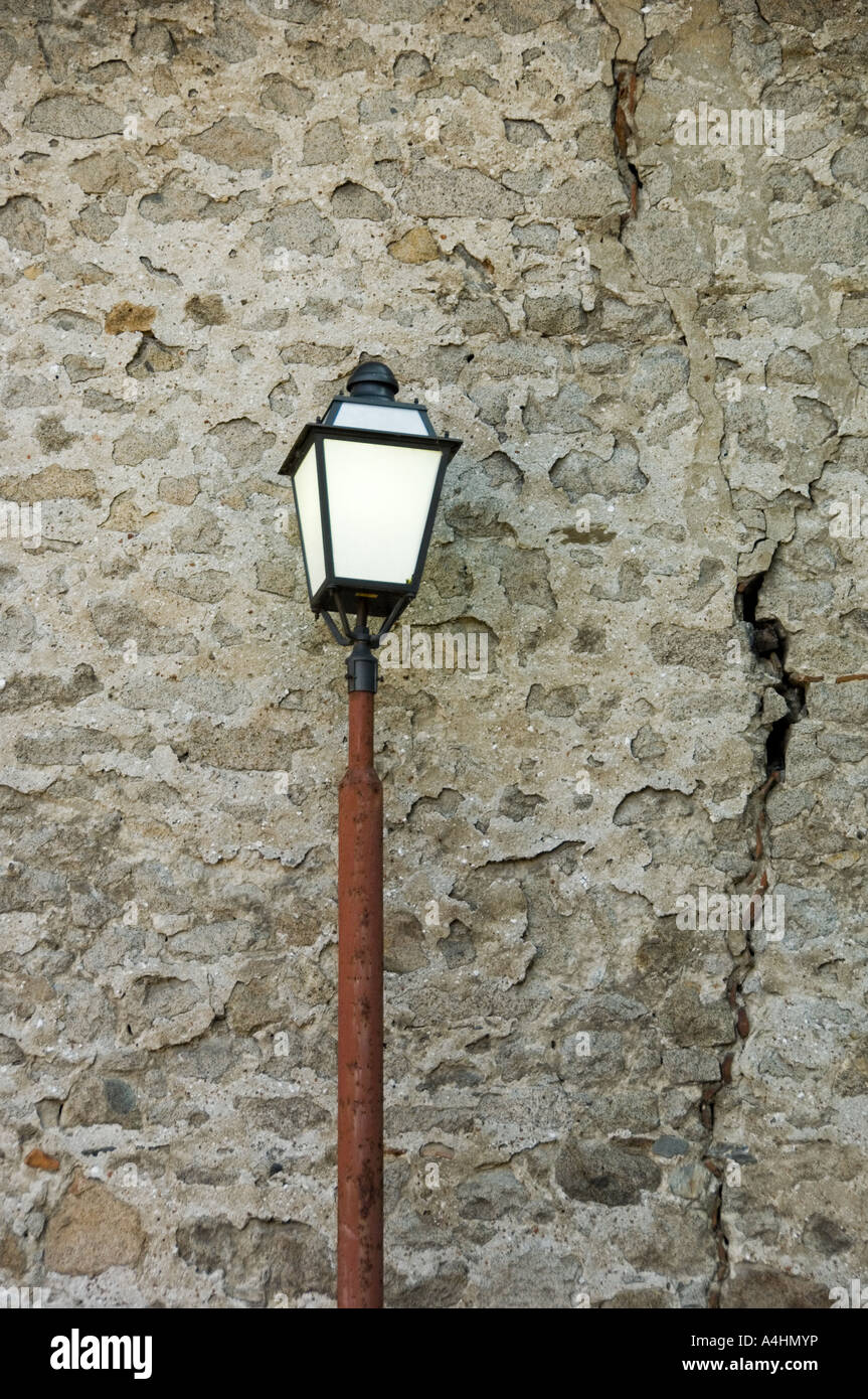 Streetlamp in old Plovdiv Bulgaria East Europe Stock Photo