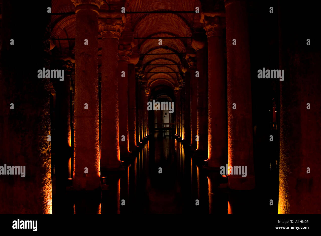 Basilica underground cistern Istanbul Turkey Stock Photo Alamy