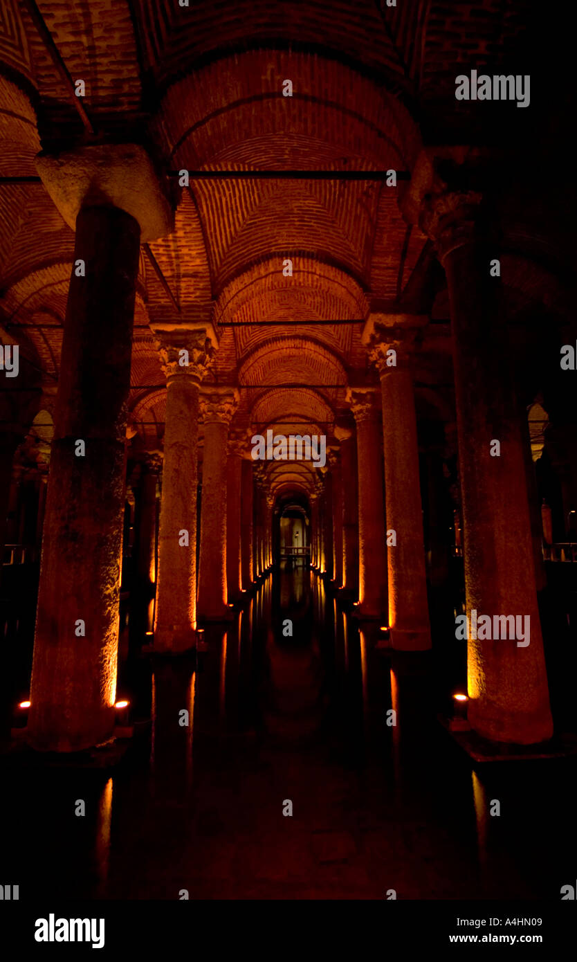 Basilica underground cistern Istanbul Turkey Stock Photo Alamy