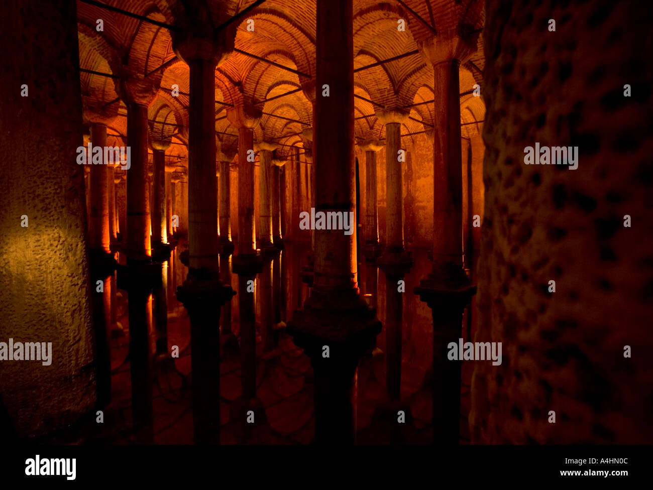 Basilica underground cistern Istanbul Turkey Stock Photo Alamy