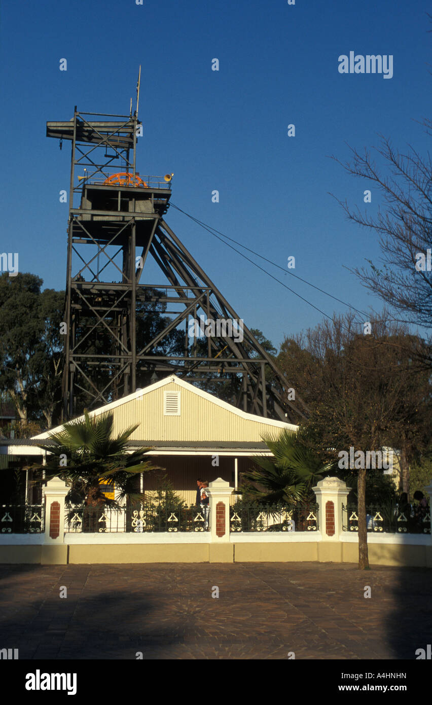 Gold Reef City mine museum mine shaft Johannesburg South Africa Stock Photo