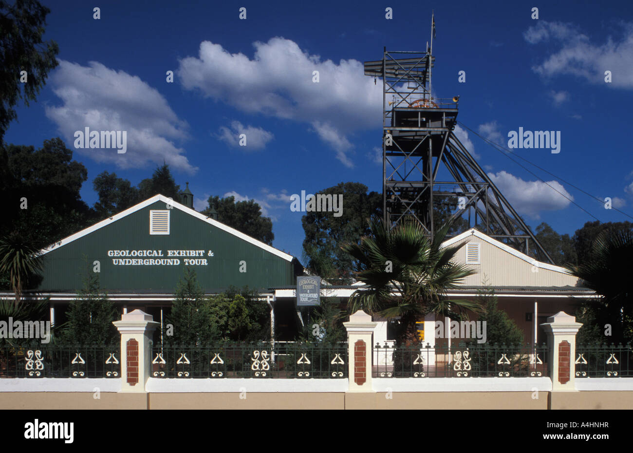 Gold Reef City mine museum mine shaft Johannesburg South Africa Stock