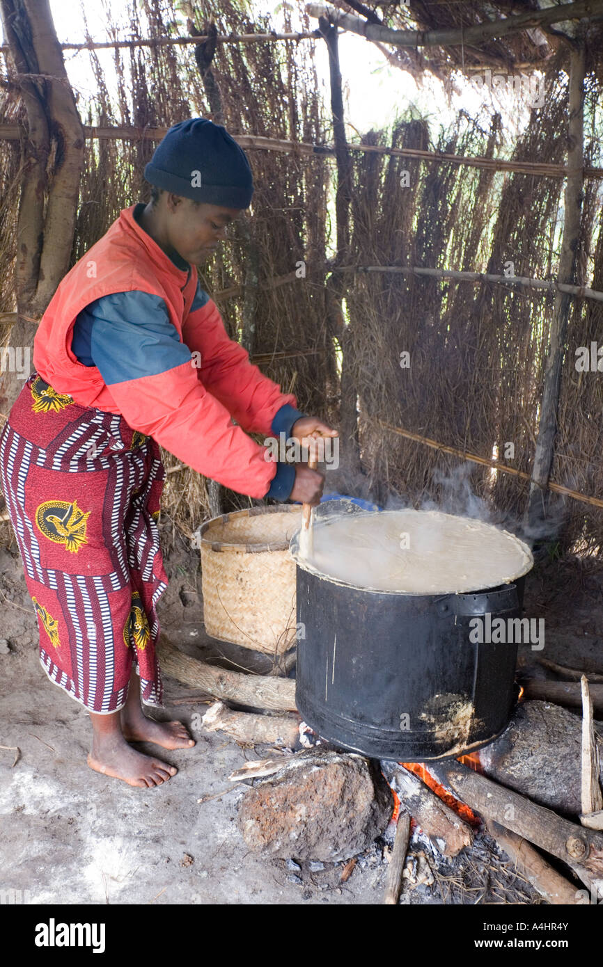 Making Phala maize Porridge As Part Of The Joseph Project Feeding 