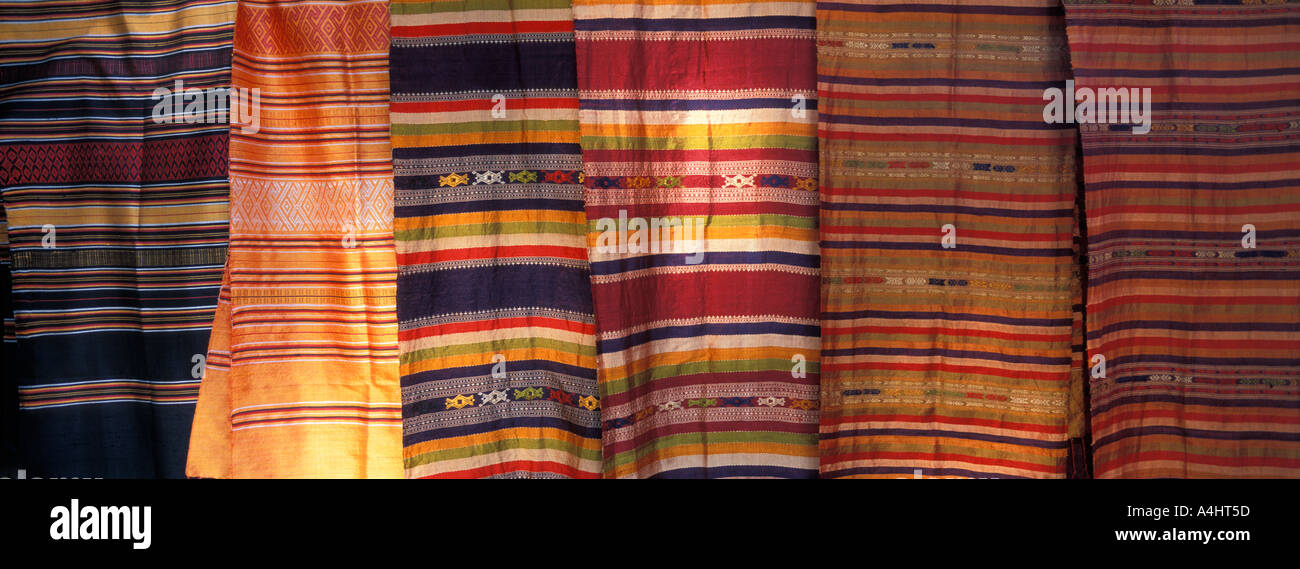 Handwoven Silk Textile from Laos