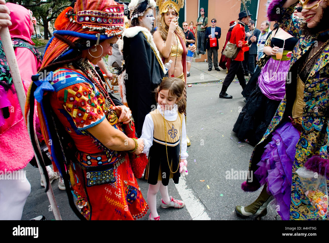Mardi Gras, or Carnival Season in New Orleans, Stock Photo