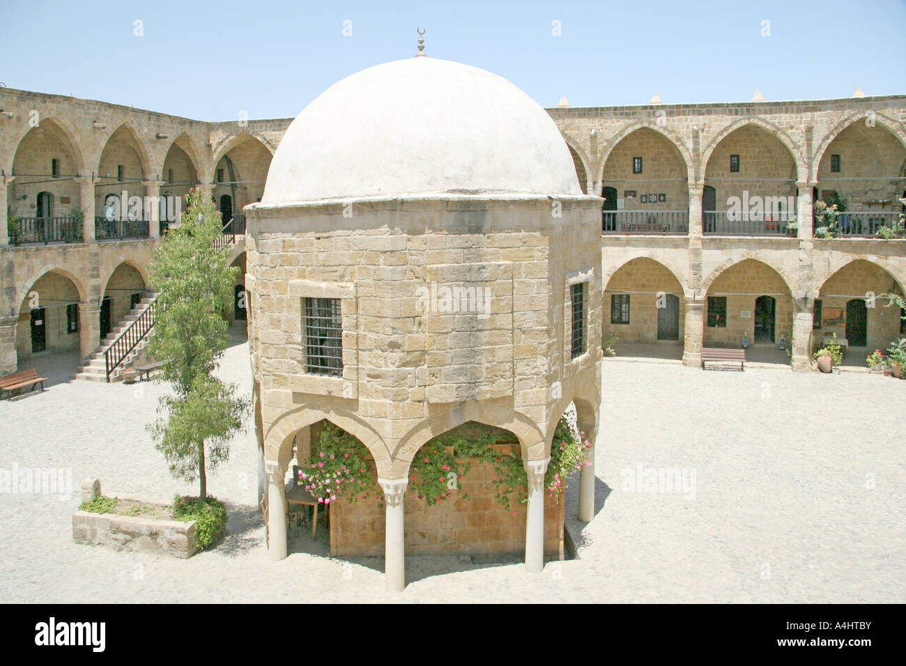 Mini mosque inside Buyuk Han Nicosia North Cyprus Stock Photo - Alamy