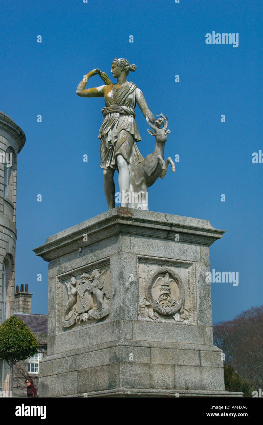 Statue of Roman godess Diana at Powerscourt House Co Wicklow Ireland Stock Photo