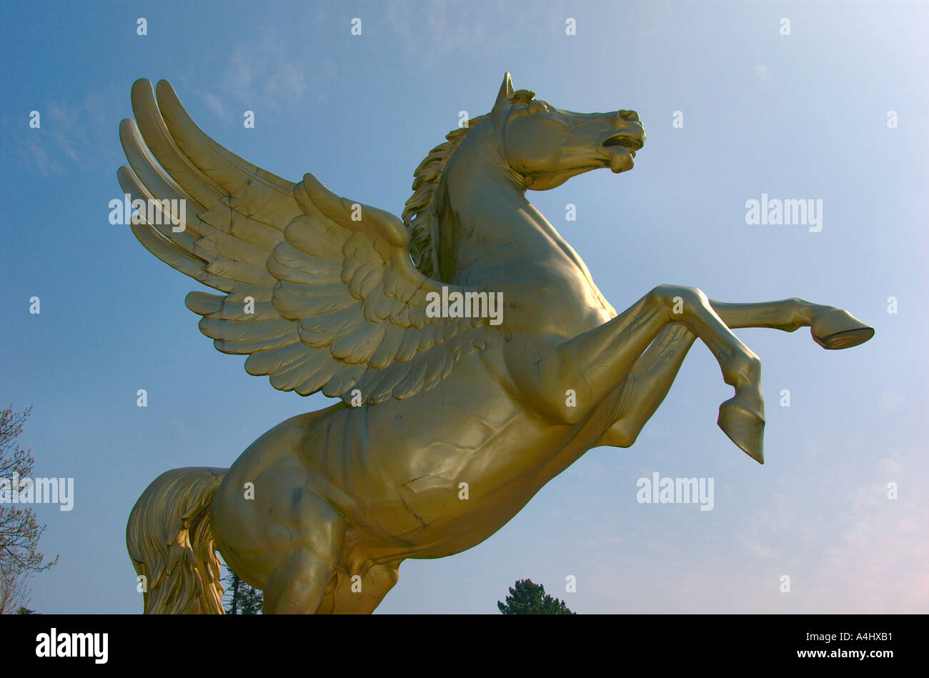 Statue of Pegasus at Powerscourt House Co WIcklow Ireland Stock Photo