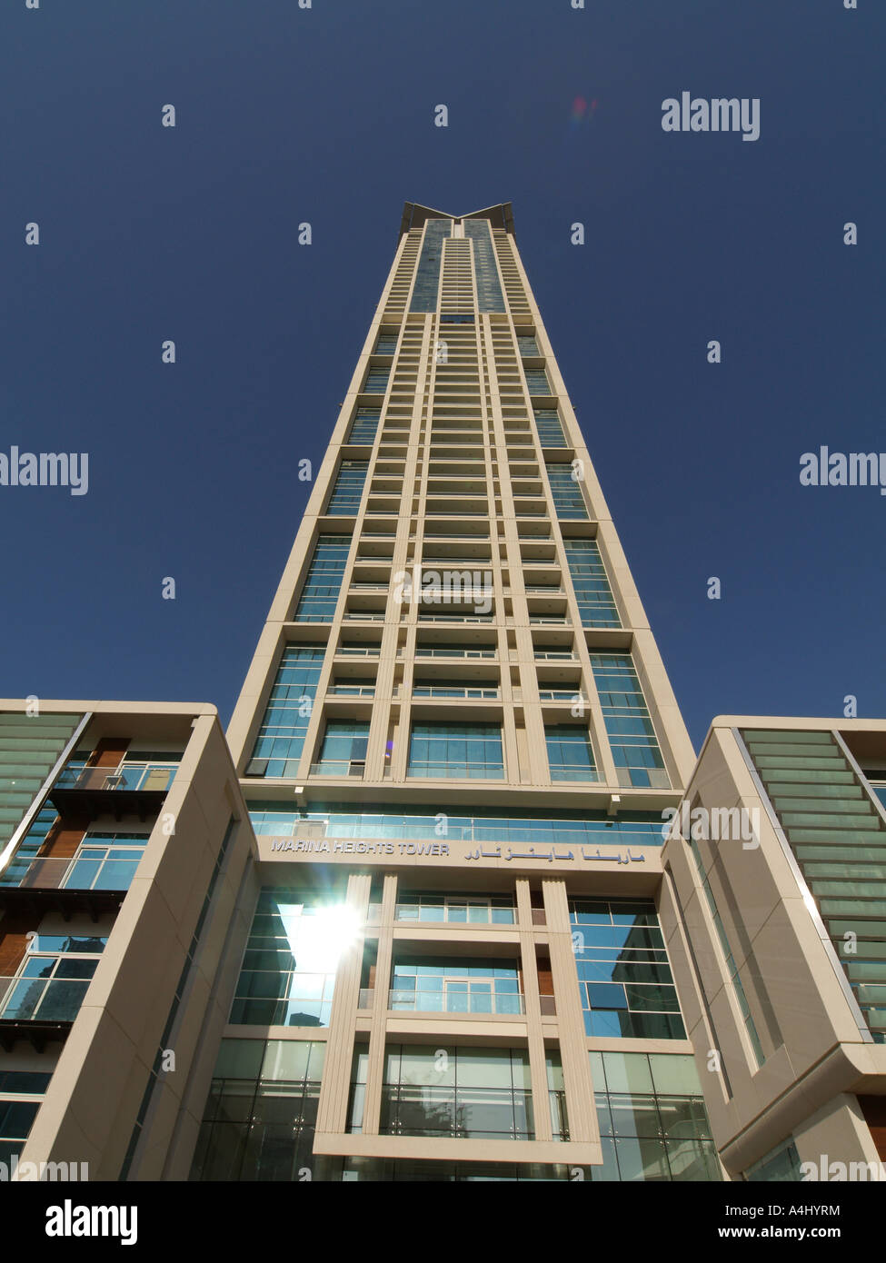 Dubai Marina, Marina Heights Tower Stock Photo Alamy
